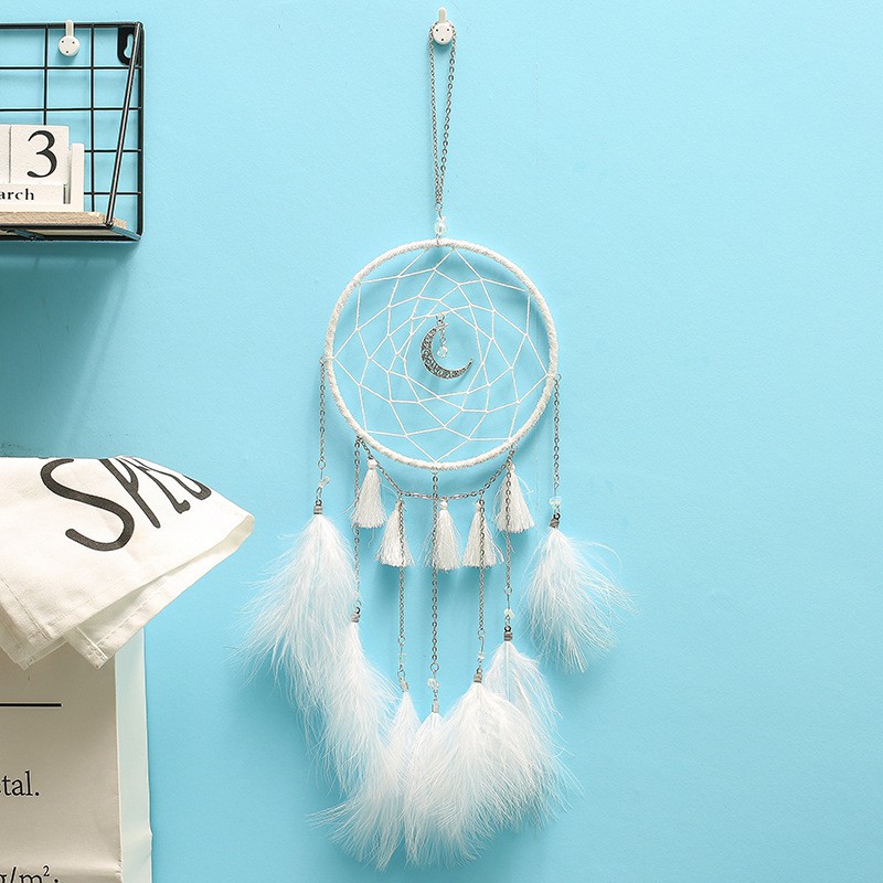 Dream Catcher Đính Lông Vũ Trang Trí