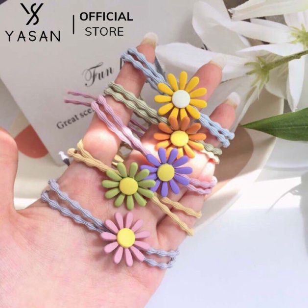 Dây Chun Cột Tóc Hoa Cúc💚CAM KẾT CHUẨN💚Dây CHUN BUỘC Tóc Xinh Xắn Co Giãn Phong Cách Hàn Quốc Cho Nữ(TUYỂN   )