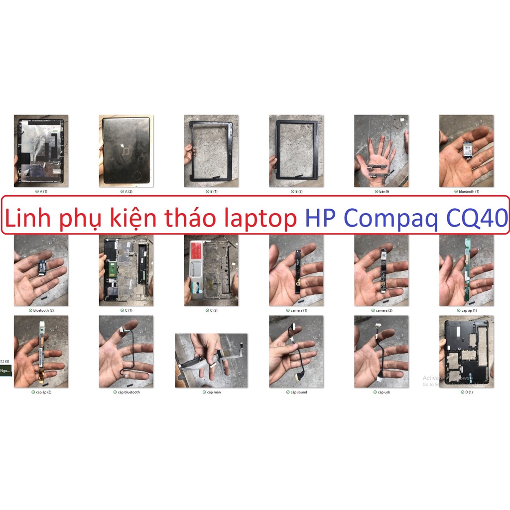 Linh phụ kiện tháo máy laptop HP Compaq Presario CQ40 108TU phím loa A ...