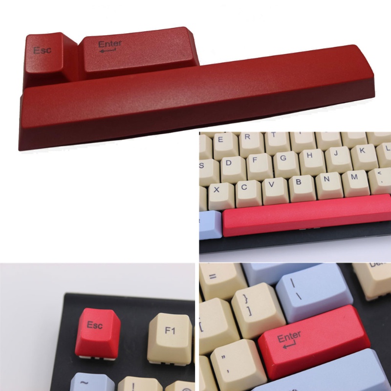 Redbaiaa1 3 Chiếc Cherry Profile PBT 6 25U Space Esc Enter Keycap Dye-Subbed Keycap Cho Cherry MX Bàn Phím Cơ Gamin