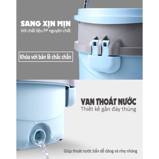 [HOẢ TỐC] Bộ Cây Lau Nhà Xoay 360 Độ Thông Minh MINMOP M20, Chổi Lau Nhà Tự Vắt Siêu Khô Lau Sạch Nhanh