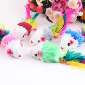 Set 10 Chuột Giả Đồ Chơi Mềm Mại Cho Mèo Cưng