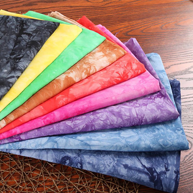 Tie Dye in Rayon Viscose Vải trong bandhnu để may váy DIY chắp vá thiết kế vải By Half Mét TJ0200