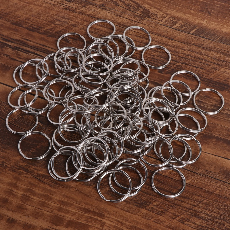 Tốt nhất 100 Chiếc Móc Khóa Inox Vòng Tròn Chia Khóa Chia Chia Nhẫn Móc Khóa Nhỏ