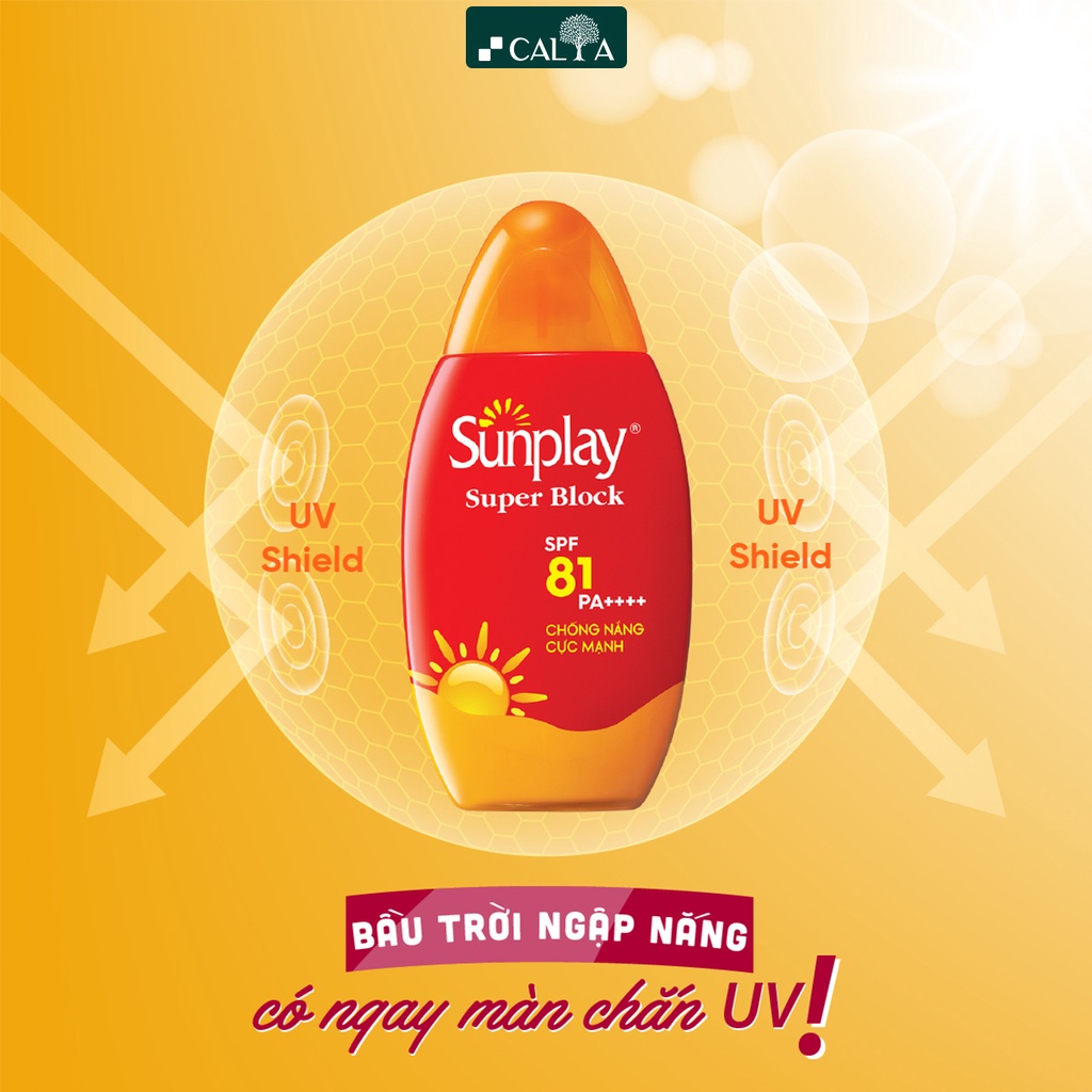 Ảnh Sữa Chống Nắng Cực Mạnh Sunplay Bảo Vệ Da Tối Đa - Sunplay Super Block SPF81 PA++++ 30g/70g 2