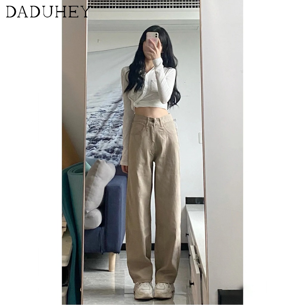Ảnh Quần jean dài ống rộng lưng cao dành cho nữ 3
