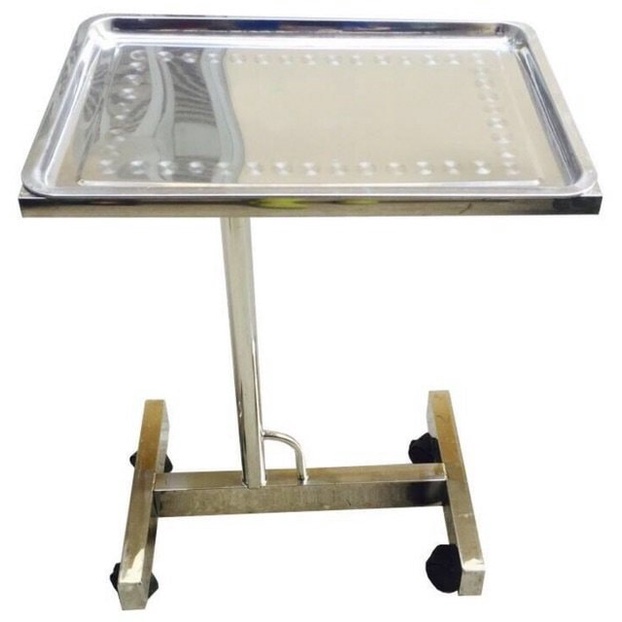 Bàn tít, xe đẩy y tế chất liệu inox dụng cụ phẩu thuật, spa