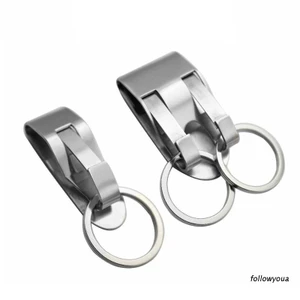 Móc khóa đỡ treo dây thắt lưng 2 đầu bằng thép không gỉ có thể tháo rời