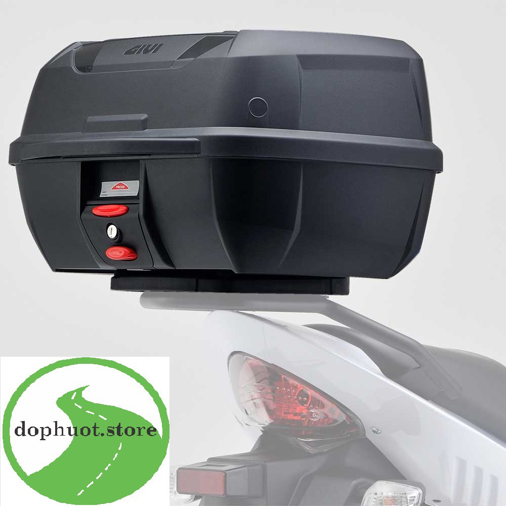 Thùng sau Givi E43 + bộ đế