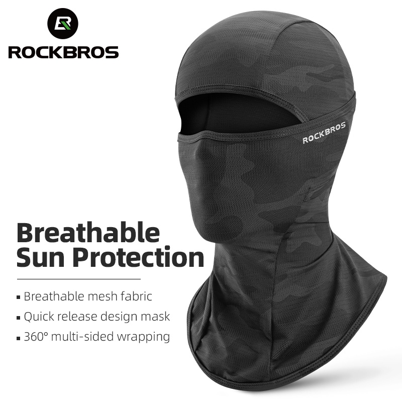 Rockbros Ice Silk Mặt nạ chống nắng toàn mặt thoáng khí cho xe máy và xe đạp