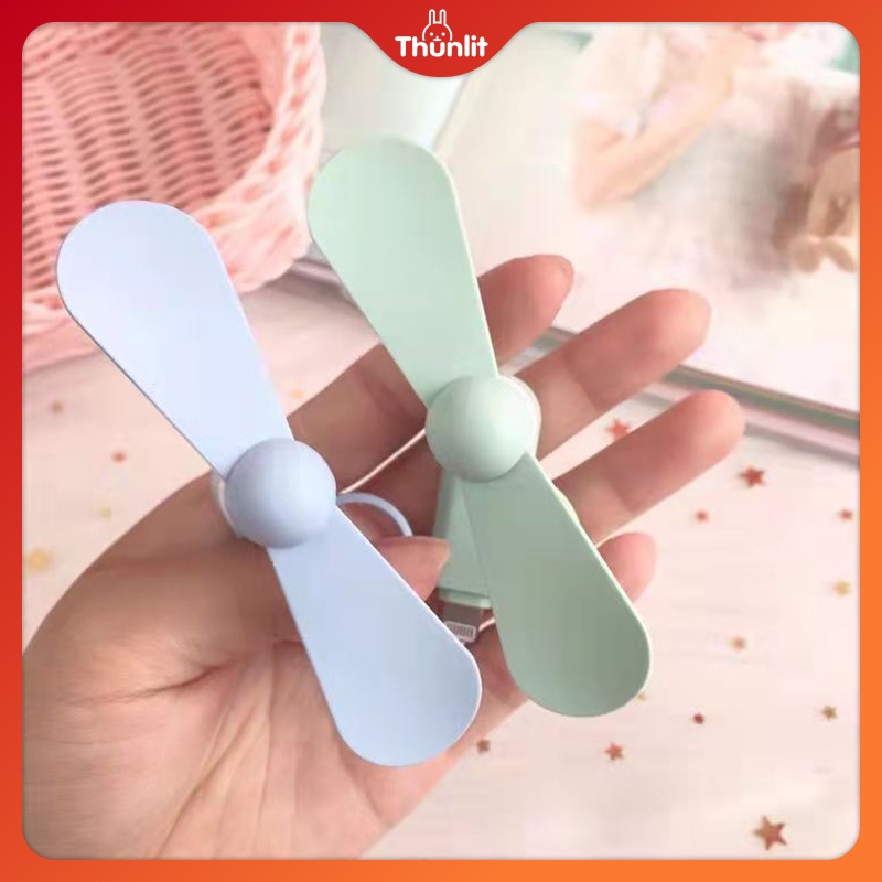Ảnh Quạt điện thoại di động Thunlit 2 trong 1 Type-C Mini Quạt USB di động nhỏ gọn cho Android và iPhone 4