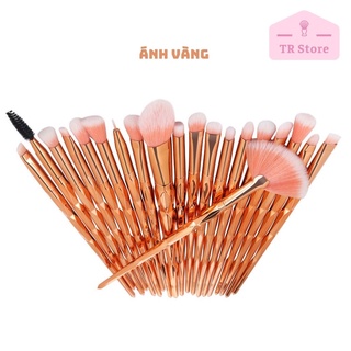 Bộ 20 cọ trang điểm cá nhân giá rẻ phong cách Ombre đổi màu