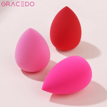 GRACEDO Mút Trang Điểm Bông Phấn Trang Điểm Mỹ Phẩm Mềm Chuyên Nghiệp Miếng Bọt Biển Làm Đẹp Cho Máy Xay Trứng Dụng Cụ Trang Điểm Cầm Tay Kem Nền Dạng Lỏng Và Kem（Màu bọt biển ngẫu nhiên）