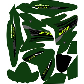 Tem Trùm Exciter 150 Đen Xanh Rêu,Team Decal Ex 150 xanh
