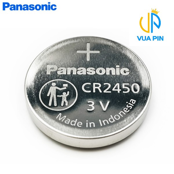 Pin 3V Lithium CR2450 chính hãng Panasonic - Pin cúc áo dùng cho