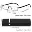 RTJIFSS Nửa Khung Retro TR90 Nam Nữ Di Động Bản Lề Mùa Xuân Kính Mắt Lão Thị