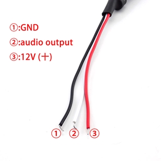 Hệ thống thu âm thanh Micro Màn hình âm thanh Cáp nguồn DC Camera quan sát Micro giám sát CCTV An ninh FEH @ VN1