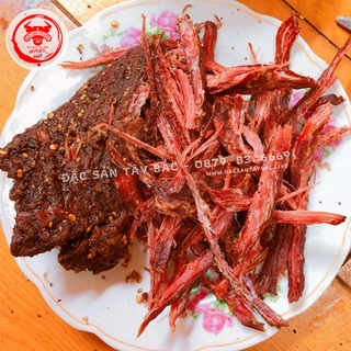 Thịt Trâu Gác Bếp Tây Bắc_ Loại 1 | Túi 500GR_Tặng Kèm Chẩm Chéo (có GPDKKD và SVATTP Đầy Đủ )
