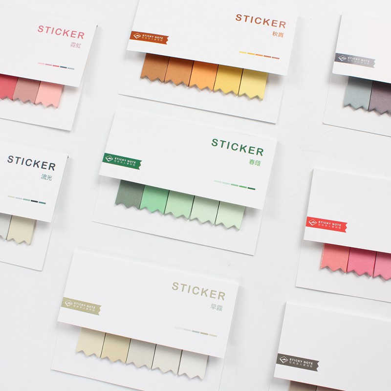 STICKY NOTES/ MIẾNG DÁN GHI NHỚ SẮC MÀU | Shopee Việt Nam