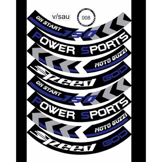 Tem dán full vành dán mọi loại xe màu xanh đen xám, tem mâm trùm xe máy 16 miếng full 2 bánh trước sau. Decal trùm vành