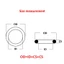 5-50 Chiếc Độ Dày 2.4 Mm Trắng Silicon Cao Su Seal O-Ring Đường Kính Ngoài OD 6-60mm VMQ Gasket