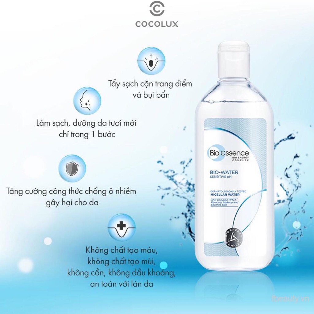 Nước Tẩy Trang Bio-Essence Bio-Water Micellar Water Sạch Sâu 400ml