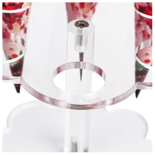 1 Giá Đỡ Kem Ốc Quế 6 Lỗ Bằng Acrylic Trong Suốt