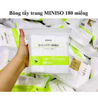 BÔNG TẨY TRANG MINISO NHẬT BẢN 180 MIẾNG