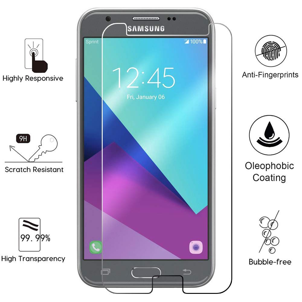 Kính cường lực bảo vệ toàn màn hình cho Samsung Galaxy ss J5 J3 J2 J7 Core J3 Pro A7 A5 A3 Plus 2017 2018 J1 Mini Prime