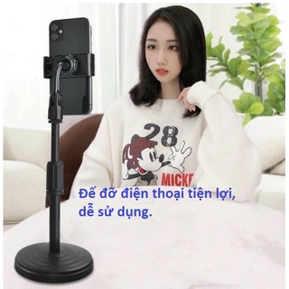 Giá đỡ điện thoại Microphone Stands, kẹp chống lưng 360 ,đế chân tròn để bàn, gia do tiện lợi đa năng GD508-GiaDT-NC