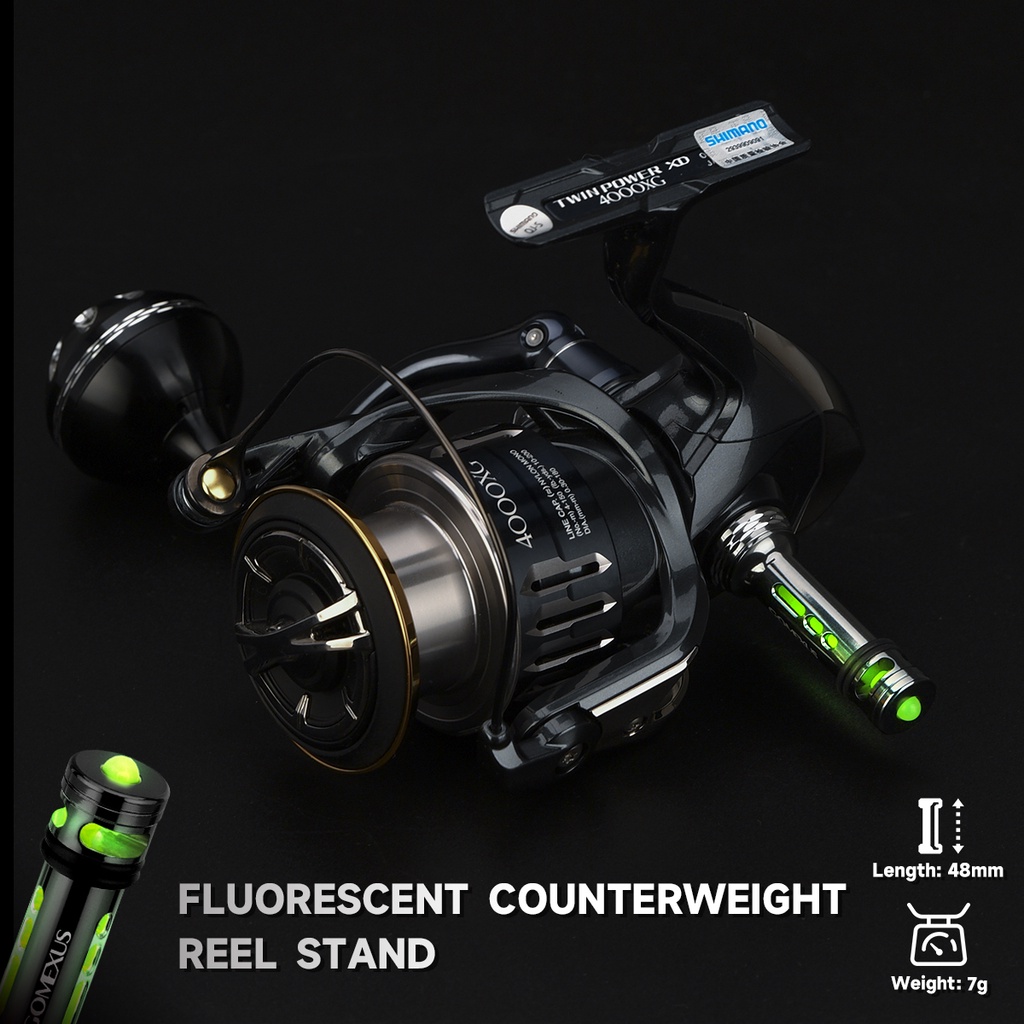 Mô tả Trục tay cầm GOMEXUS Emeraldas Spheros chống rơi để câu cá mực ban đêm cho máy câu Shimano Daiwa R4 - 6