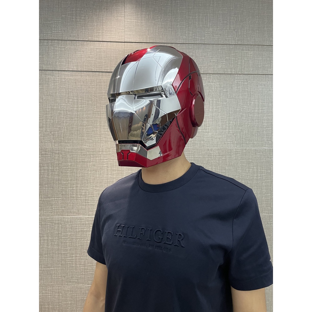 Mũ Iron Man tỉ lệ 1-1, MK5, Đóng mở bằng điện, Điều khiển bằng giọng nói, Mũ Nhiều Mảnh, Siêu phẩm nhập vai