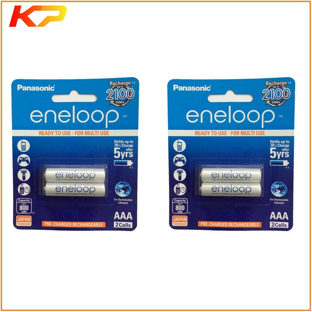 2 Vỉ Pin Sạc Aaa Panasonic Eneloop Bk 4mcce 2bt 800mah Shopee Việt Nam