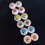 Mya 12 Chiếc Gói 23 Mm 27 Mm Nhiều Màu Sắc Halloween Nửa Quả Bóng Mắt Đáng Sợ Đồ Dùng Tiệc Halloween Kinh Dị Dạ Quang Bounce