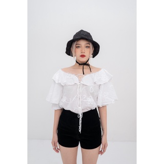 Nón Tai Bèo 6 Mảnh Dây Nơ - Nón Bánh Bèo