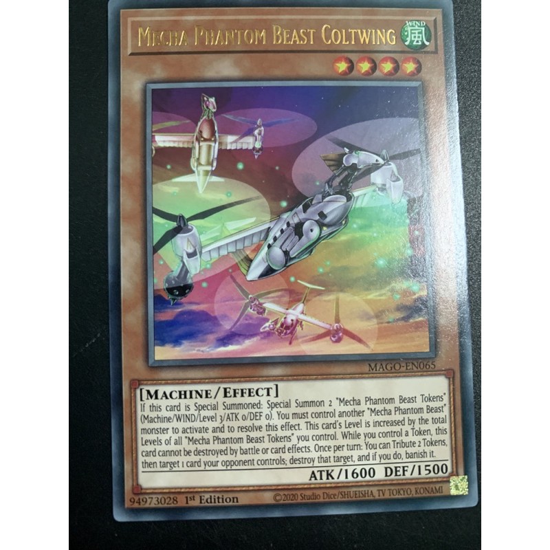 Yu-Gi-Oh! Karte: Mecha Phantom Beast Coltwing (MP14-EN077) - 1. Auflage - Common - Mega Pack 2014