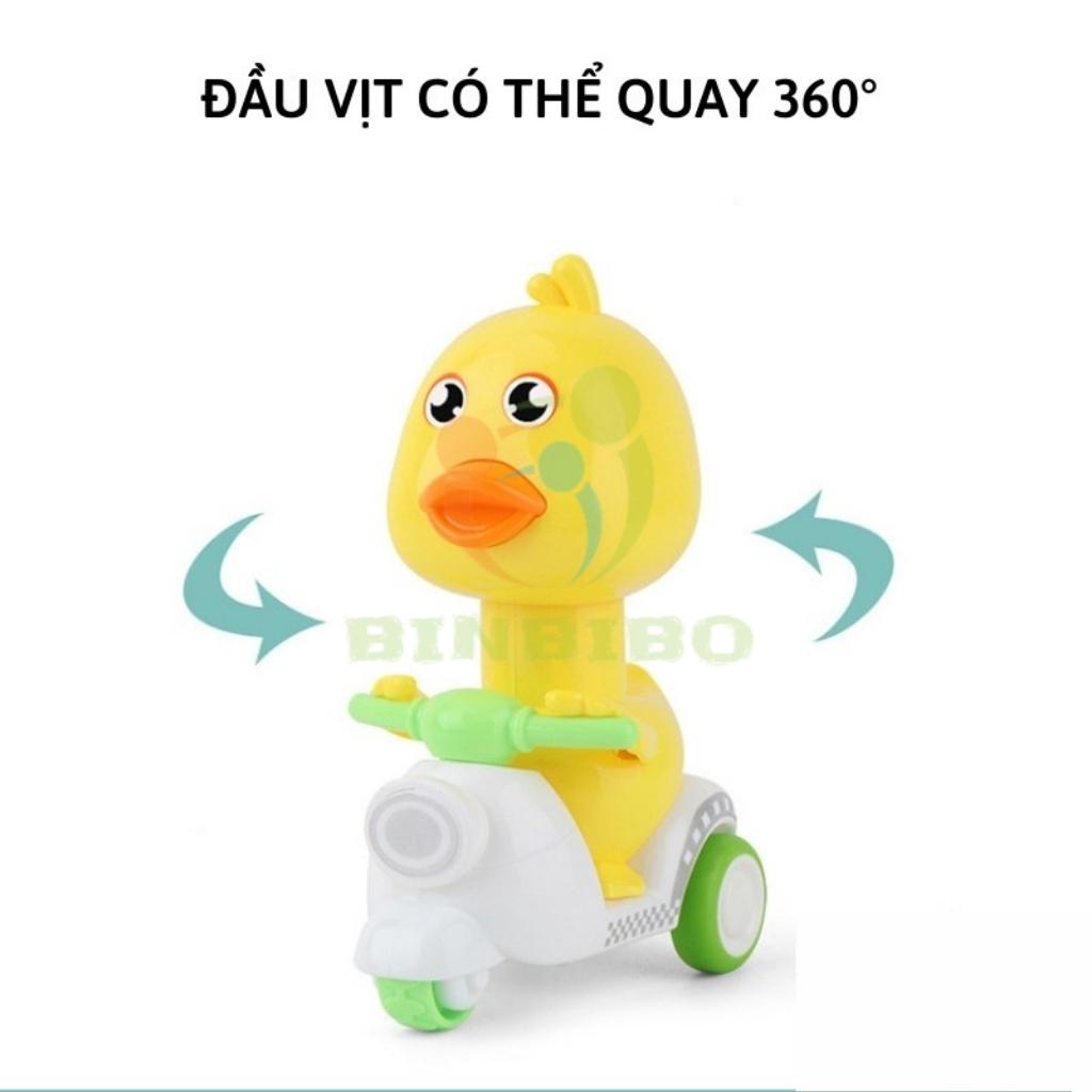 Vịt con đi xe máy vespa ấn là chạy bốc đầu cực cute