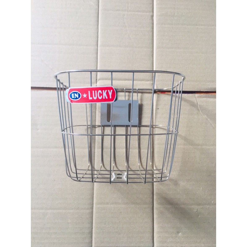 giỏ xe đạp trẻ em inox cho xe 16,18,20inch ( rổ xe), TẶNG KÈM NẸP ỐC ...