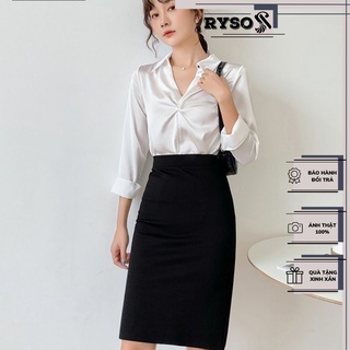 Chân Váy Công Sở Chất Mango Co Giãn Siêu Thanh Lịch Tinh Tế Cho Nữ CV01 RYSO STORE