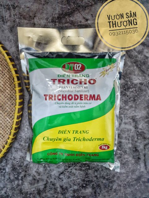 [Điền Trang] Chế Phẩm Men Vi Sinh Trichoderma gói 1kg, Ủ Phân, Rác Nhà Bếp