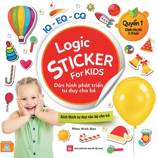 Sách - Logic Sticker For Kids - Dán hình phát triển tư duy cho bé 2-8 tuổi - ndbooks
