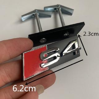 Logo lưới tản nhiệt phía trước Audi RS S3S4S5S6 logo Q3Q5A3A8A6L Huy hiệu tổ ong hình xe