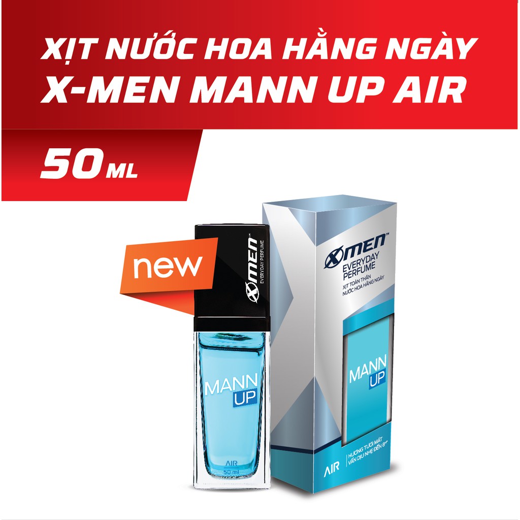 Xịt Nước Hoa Hằng Ngày X Men Everyday Perfume Mann Up Air 50ml Hàng