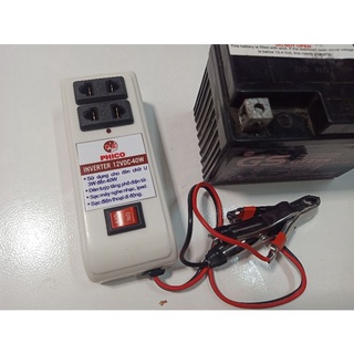 Bộ Inverter kích điện 12V lên 220V -50Hz công suất 40W chạy cục phát wifi, đèn, sạc điện thoại