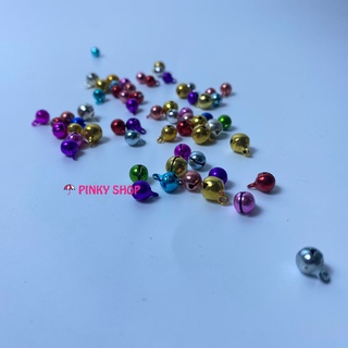 Chuông handmade tròn nhỏ, mini lục lạc trang trí nguyên liệu làm vòng tay handmade đủ màu ngẫu nhiên Pinky Shop mã CTTH1