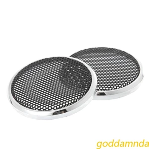 Bộ 2 Khung Lưới Thép Hình Tròn 2inch Bảo Vệ Loa Xe Hơi