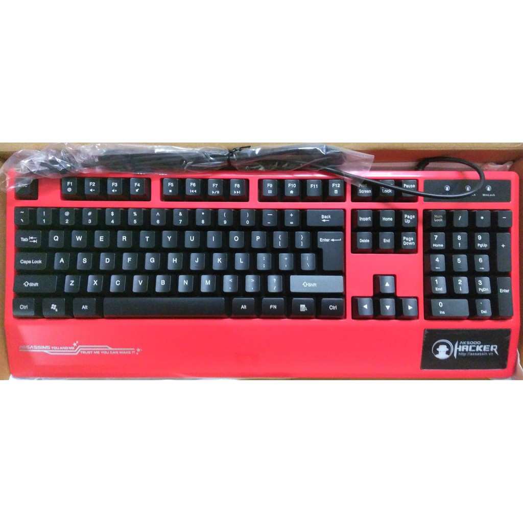 Bàn phím Hacker Gaming Assassins AK - 5000 GIả Cơ | Shopee Việt Nam