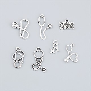 10 Chiếc Cổ Bạc Ống Nghe Quyến Rũ Y Tá Trang Sức Y Tế Trang Sức Bác Sĩ Quà Tặng Tốt Nghiệp Quà Tặng