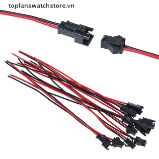 Set 10 Đầu Nối Dây Điện 15cm jst sm 2pins male Sang female vn