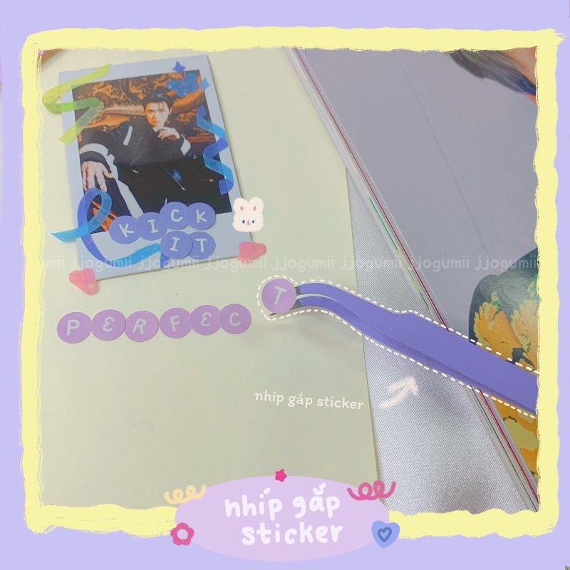 [jjogumii] Kẹp gắp, nhíp gắp sticker dùng cho Bullet Journal | Shopee ...